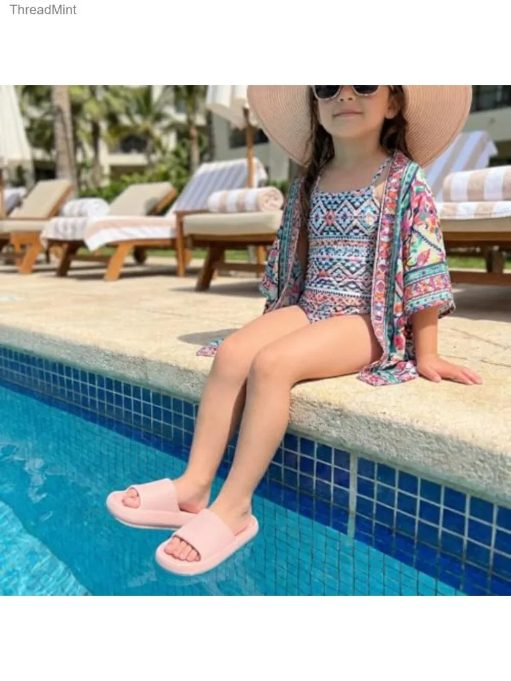 Kids Cloud Slides Waterproof EVA Pool Sandals Slip On